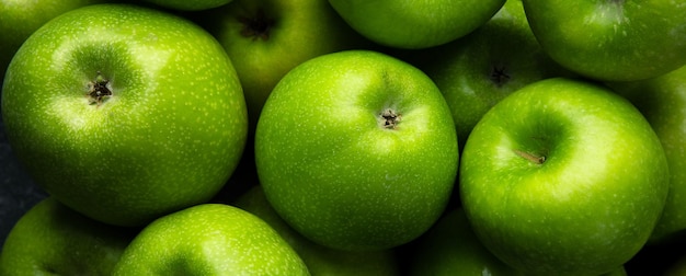 Apples background panoramic