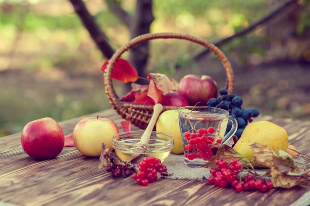 Apples in basket