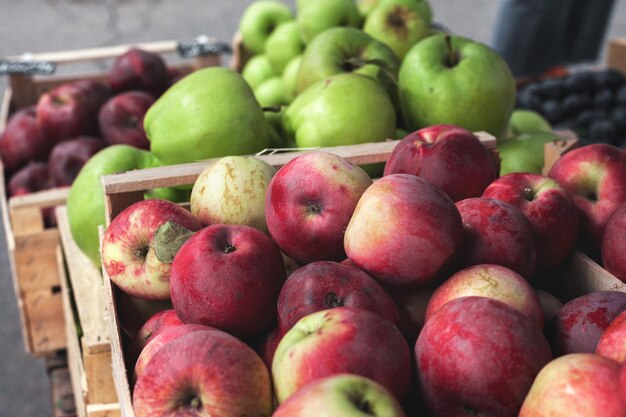 Photo apples at the fair