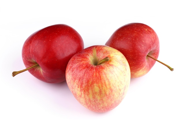 Apples Gala grade red white surface