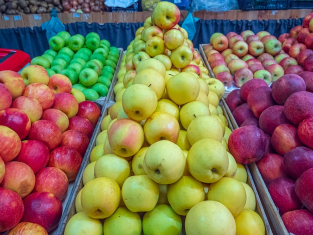 Apples in the market