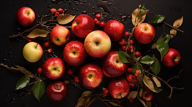 Apples photo background