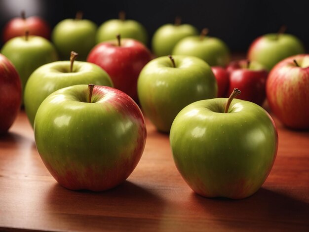 Apples red fresh mellow juicy perfect whole on white desk