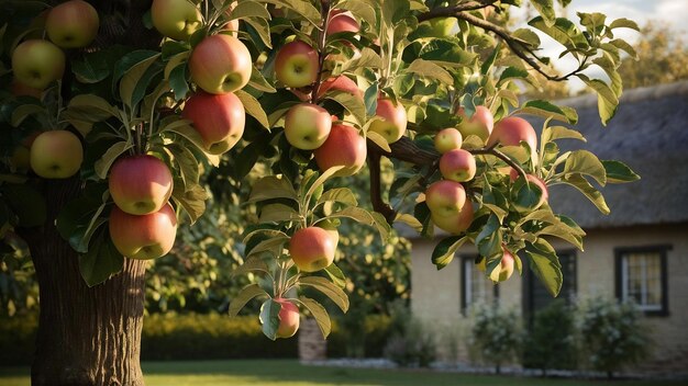 Apples on a treee