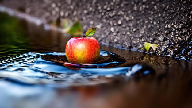 apples in the water