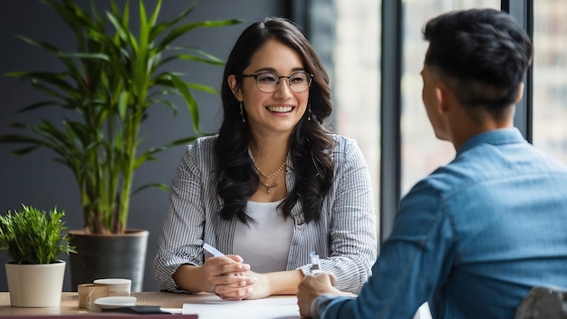 Applicant during interview