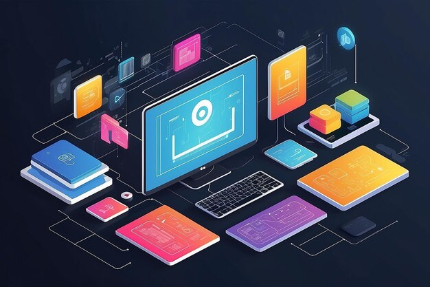 Application programming interface concept illustration | Premium AI ...