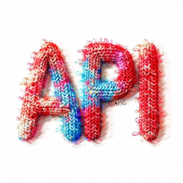 Premium Photo | Application Programming Interface in Knitted STYLE