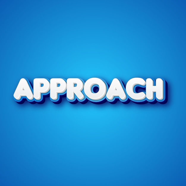 Approach words text clean blue white bright colors photo
