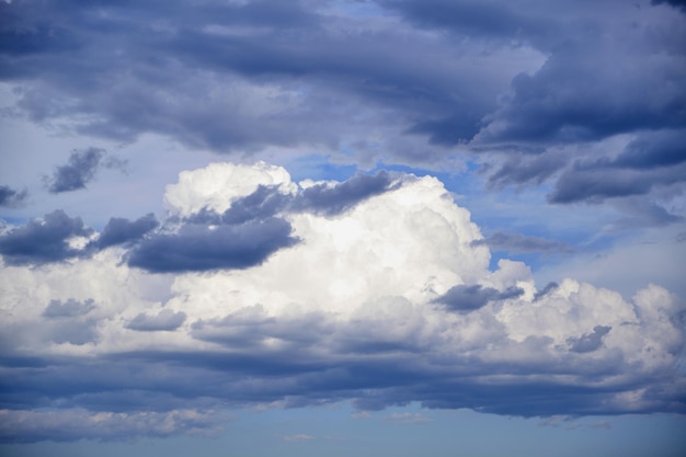 Approaching Clouds against A Blue Sky Rainy Clouds.