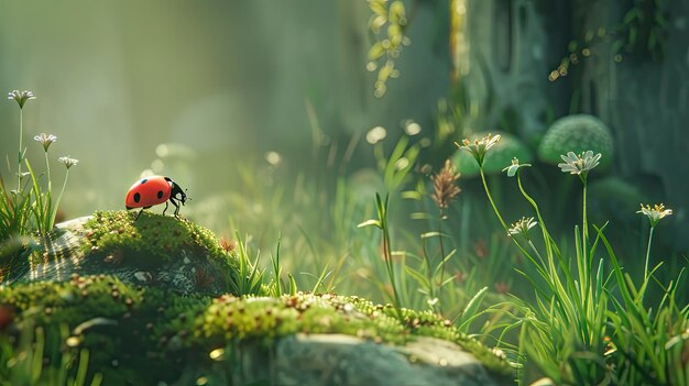 Approaching ladybug Generative AI