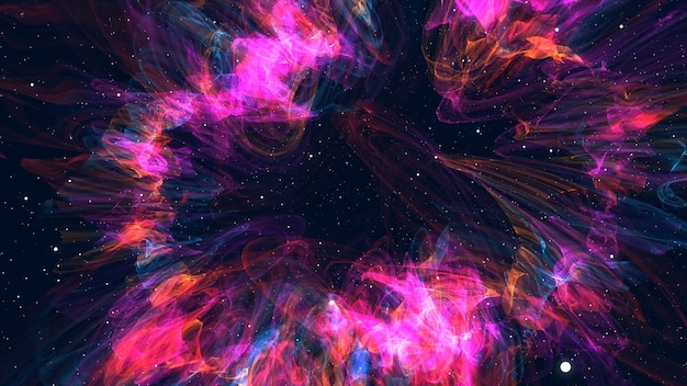 Approximation to the fantastic and colorful nebula