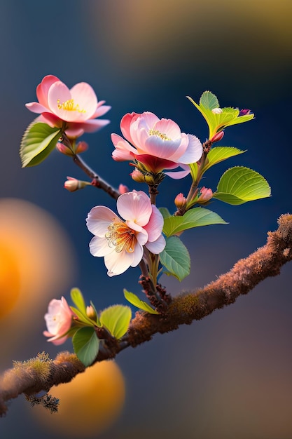 Apricot flowers