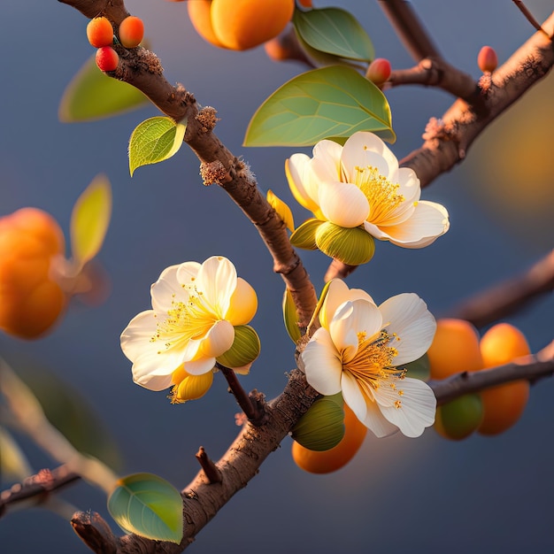 Foto fiori di albicocca