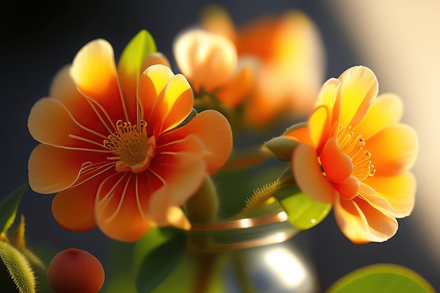 Apricot flowers