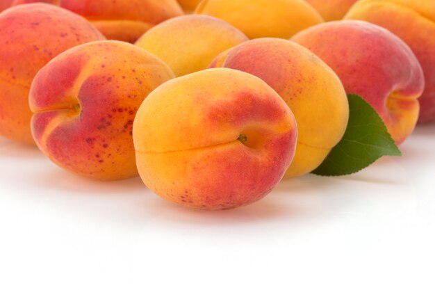 Apricot fruit isolated