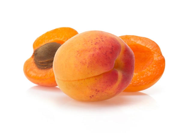Apricot fruit isolated 