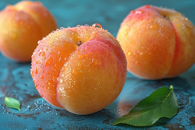 An apricot fruit showing its velvety skin vibrant orange color and deep crease