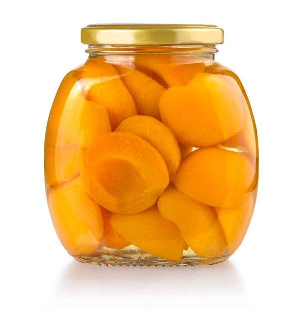 apricot jar isolated