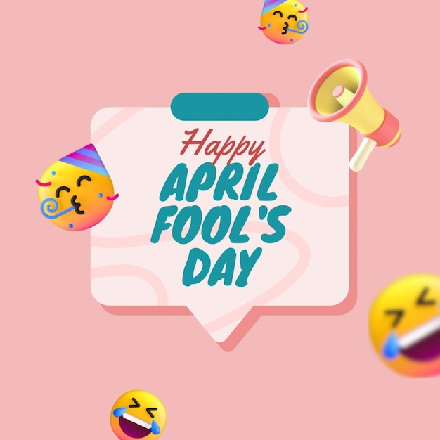 April fool design poster