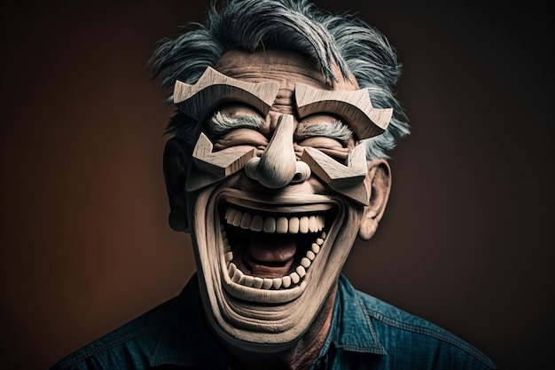 Photo april fools day april 1st fools mask of laughter and smiles joy and jokes clowns and artists raffles and fun funny greeting card advertisement flyer flyer article colorful design