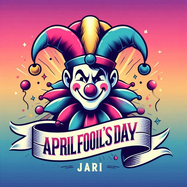 Photo april fools day theme card