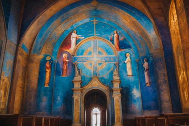 Foto apside nel duomo di salerno campania italia