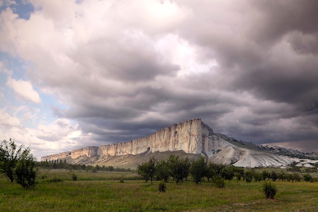 Aq Qaya  is a rock in Crimea, situated near the village of Belaya Skala