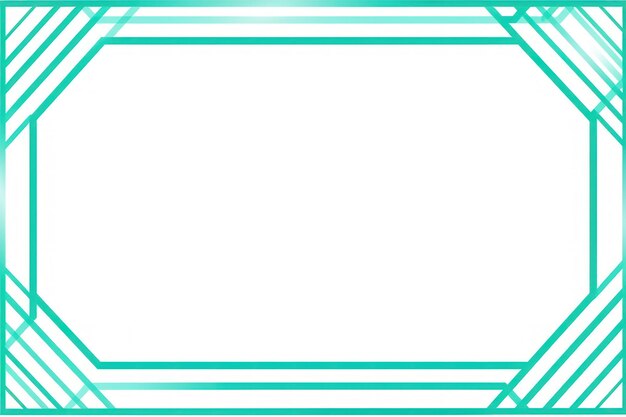 Foto aqua eenvoudige schone geometrische frame gemaakt van lijnen koreaanse schattige kawaii japanse cartoon vector kunst minimalistische schone witte gradiënt achtergrond ar 32 job id a66ff9b63a0f46cfb03ba957d1a53c32