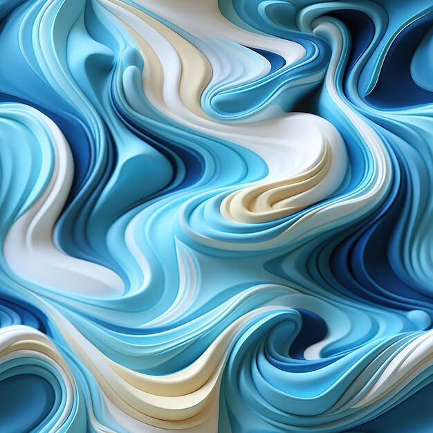 Photo aqua fluid dynamic seamless pattern