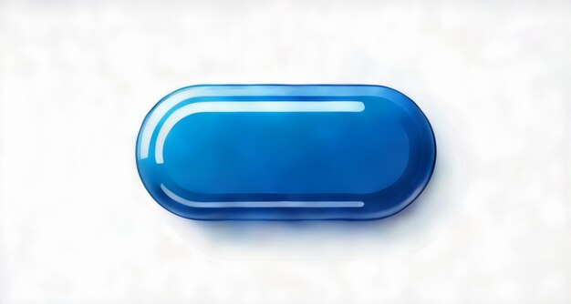 Aquablue glossy 3D icon on white background