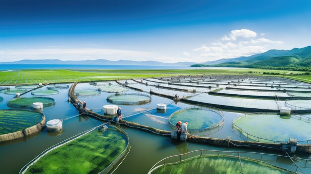 Aquaculture shrimp farm