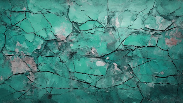 aquamarine concrete cracked surface textured background