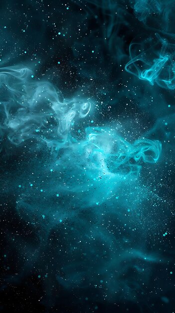 Aquamarine Dust Ocean With Light Blue Glowing Dust Ocean Wav Effect FX Texture Film Fillter BG Art