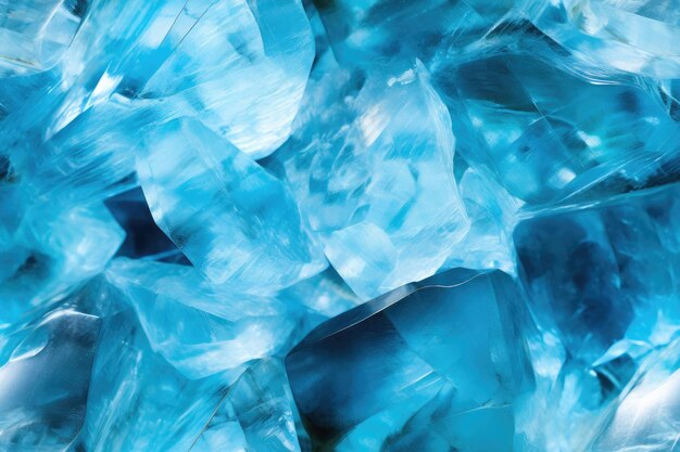 Aquamarine Gem's Radiant Translucency in Closeup