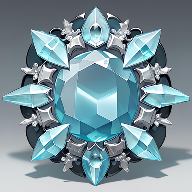 Aquamarine model for game ideas or jewelry making