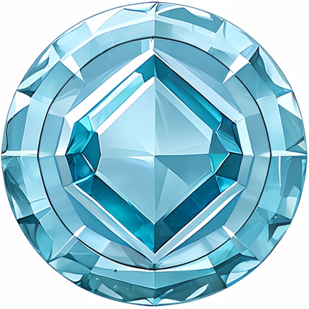 Aquamarine model for game ideas or jewelry making