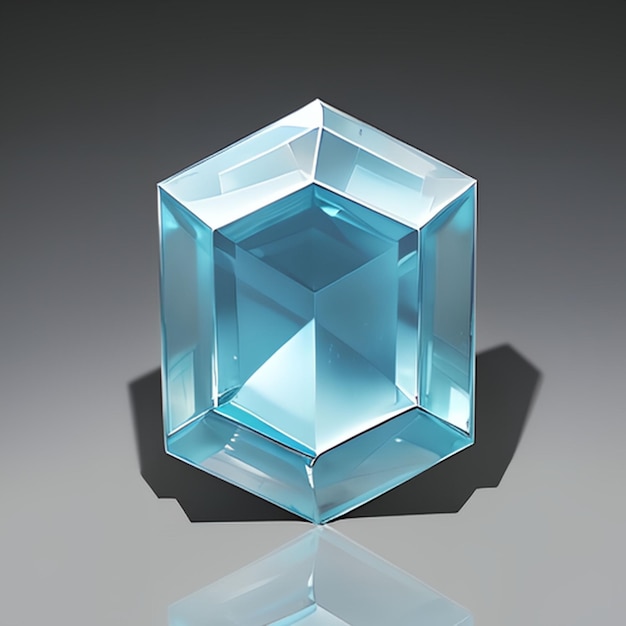 Aquamarine model for game ideas or jewelry making