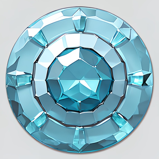 Aquamarine model for game ideas or jewelry making