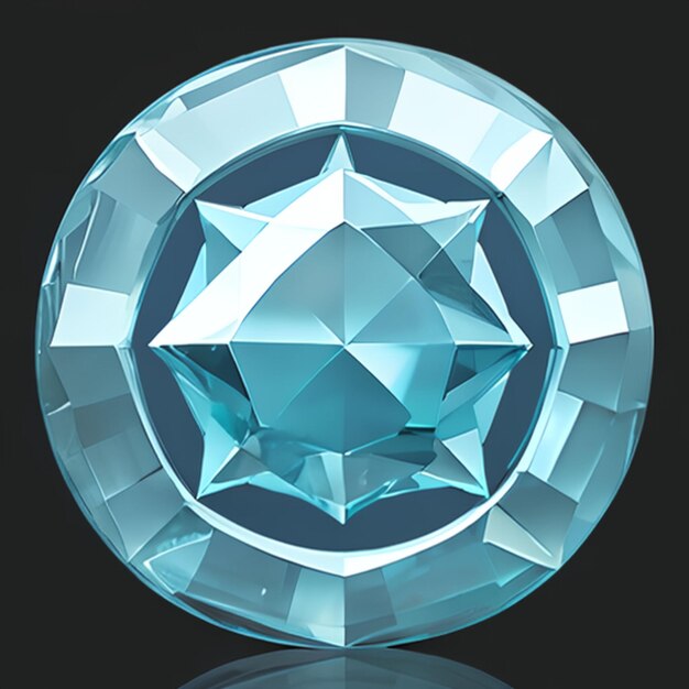 Aquamarine model for game ideas or jewelry making