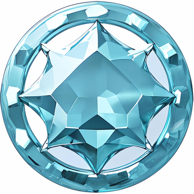 Aquamarine model for game ideas or jewelry making