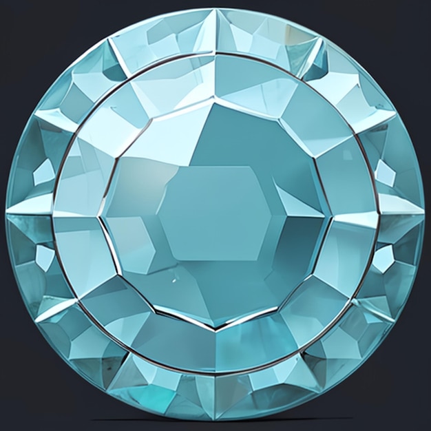 Aquamarine model for game ideas or jewelry making