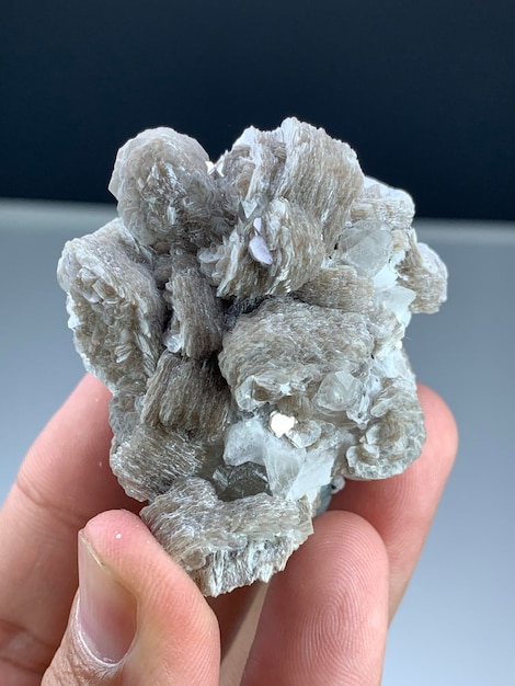 aquamarine var beryl with Muscovite Mineral specimen from skardu pakistan