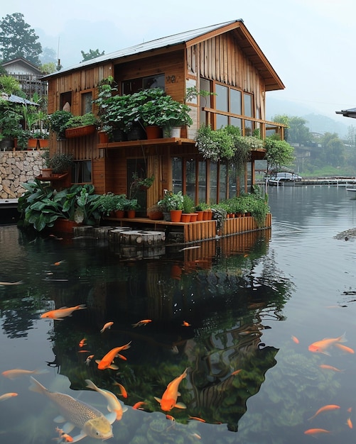 Aquaponic Greenhouse Powered By Solar Wallpaper