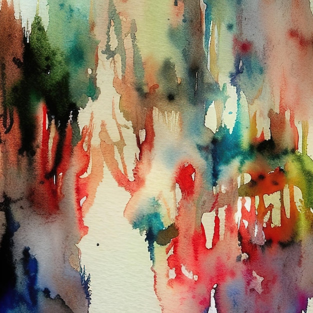 Aquarel abstractie een kunstwerk 3d illustratie