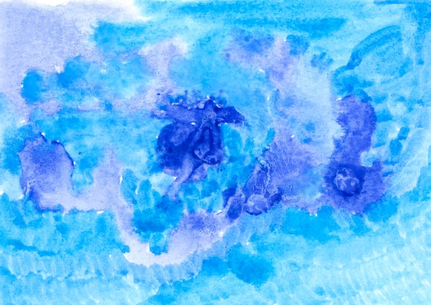 Aquarel achtergrond blauw met lila