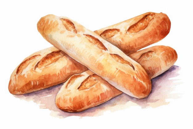 aquarel baguettes