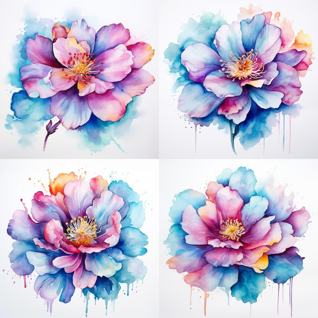 Aquarel bloem