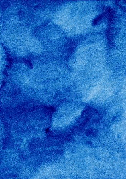 Aquarel diepblauwe achtergrondstructuur. Aquarel abstracte cerulean achtergrond.