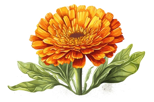 Aquarel handgeschilderde bloem vector kunst schilderij illustratie